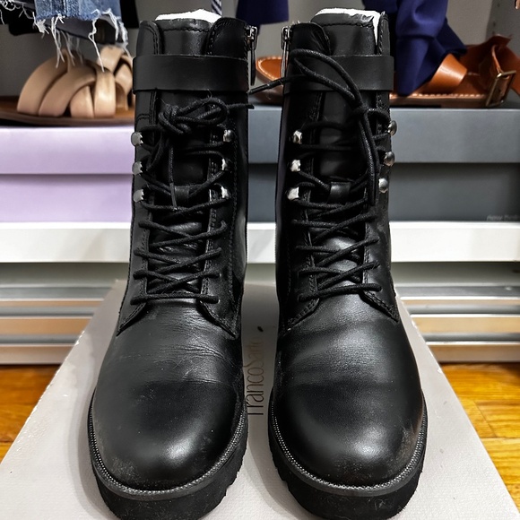 Franco Sarto Laced up Boots Water Resistant - Picture 1 of 5